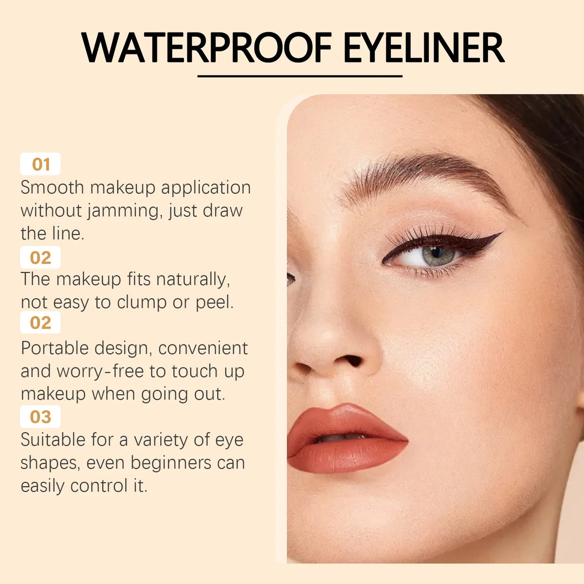 Zephoco 24H Waterproof Eyeliner Pencil – 7 Shades Matte Eyeliner Pencil SWANS