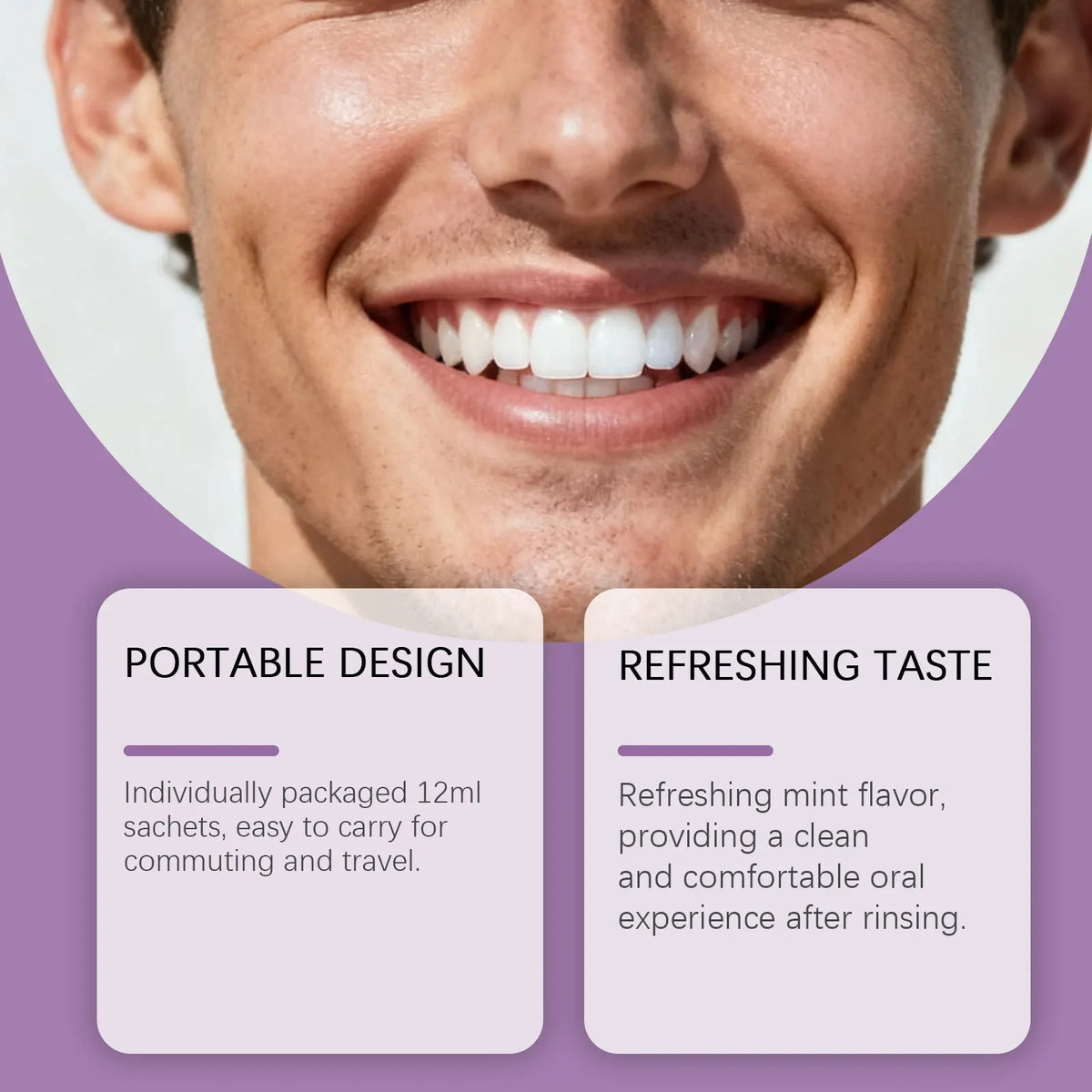 Purple Mouthwash Teeth Whitening Color Correcting – 20 Pack Whitening Mouthwash SWANS