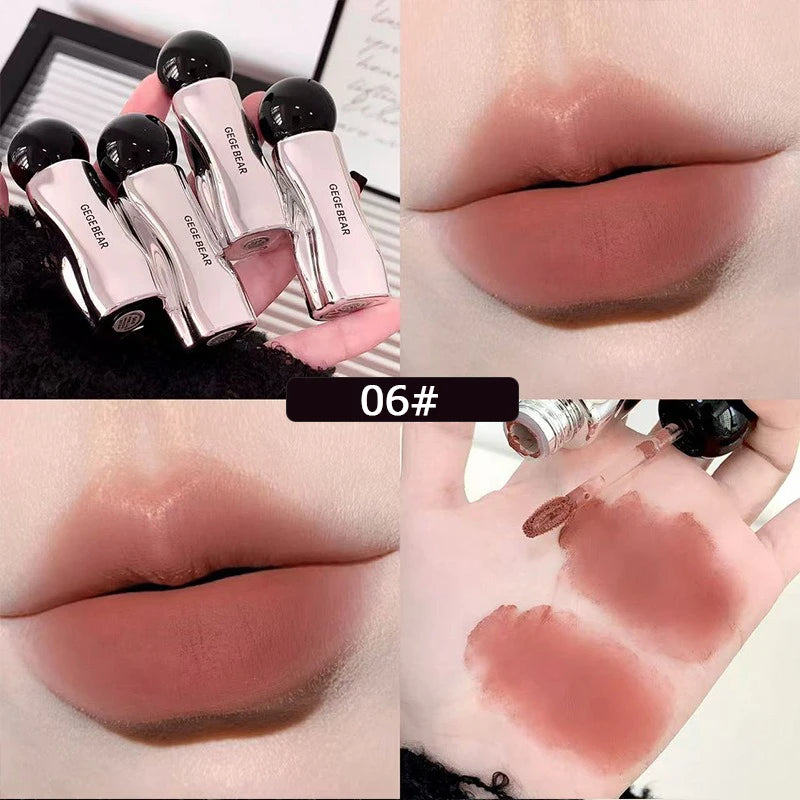 Velvet Mist Matte Lip Gloss – Long-Lasting Tint & Mud Cream Matte Lip Gloss SWANS B 06
