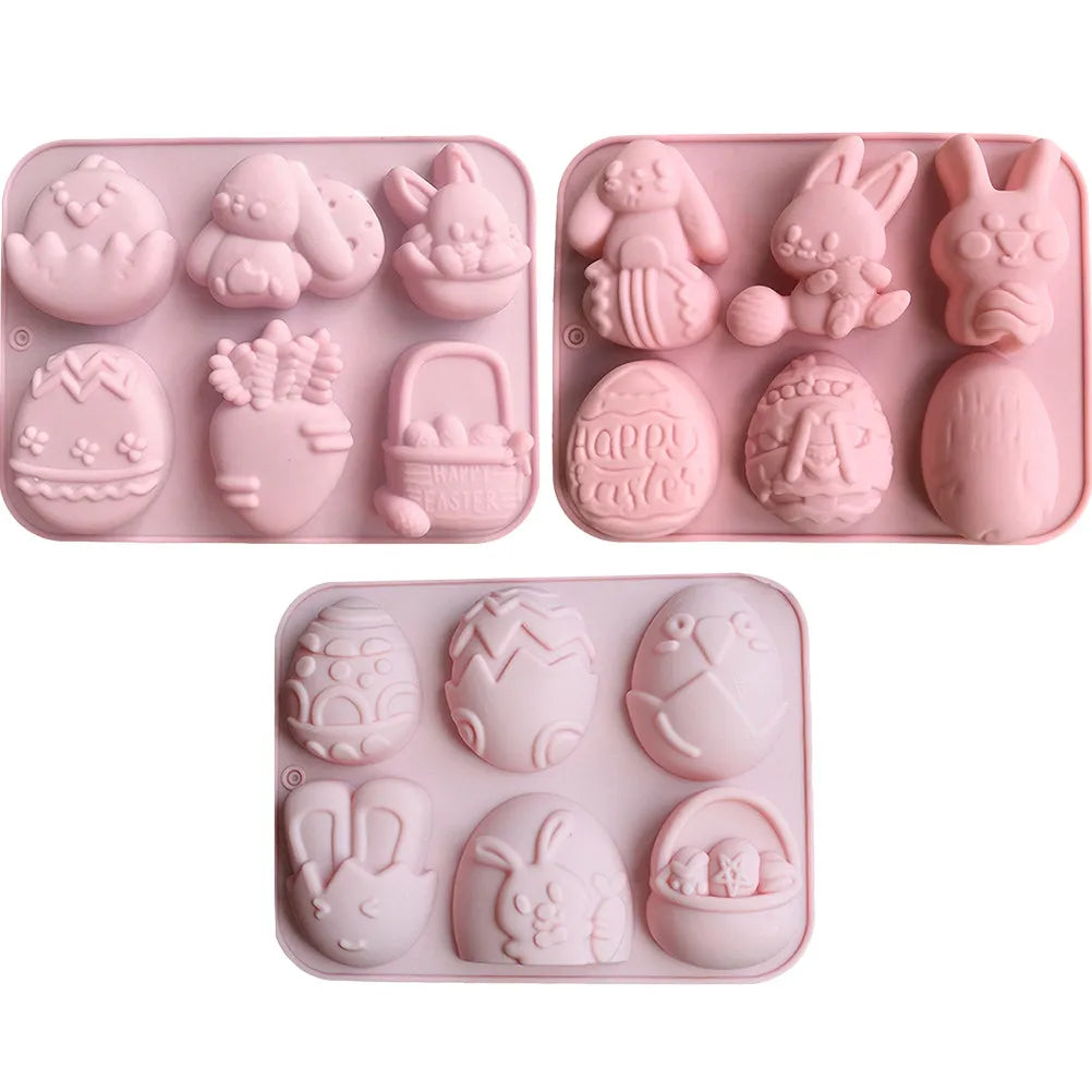 3-Pack Silicone Easter Bunny Molds – Chocolate, Candy & Cake Silicone Baking Mold SWANS