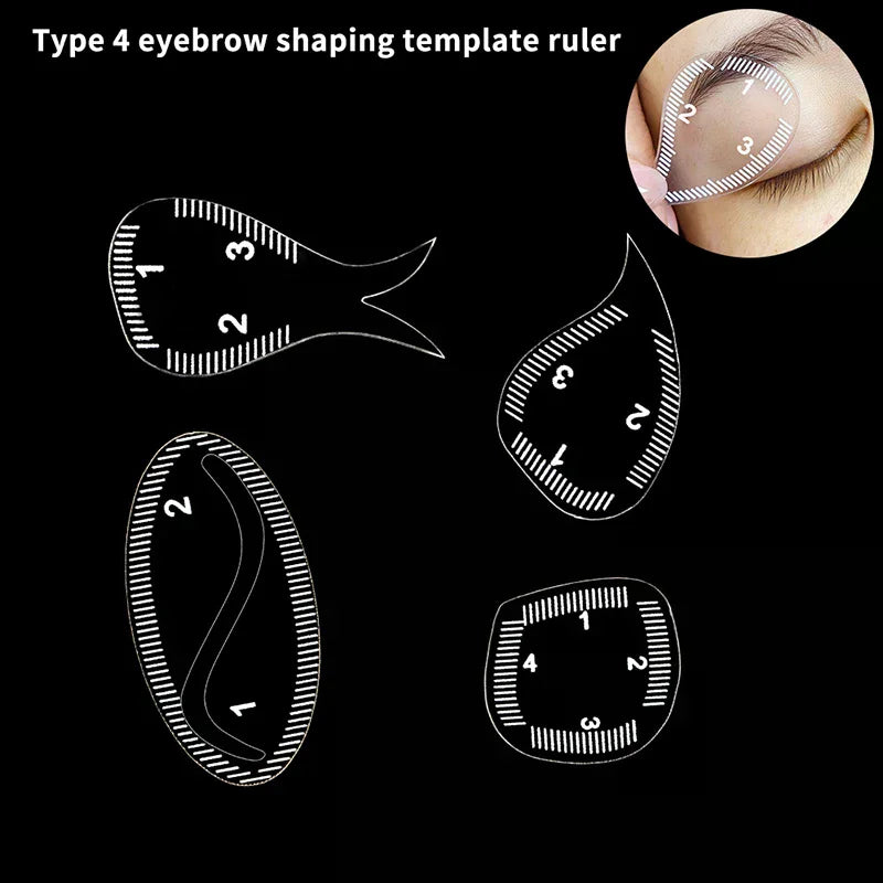 Brow Mapping Ruler – Eyebrow Shaping & Microblading Stencil Eyebrow Shaping Tool SWANS