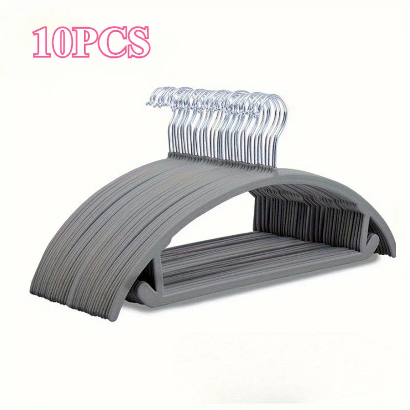 SWANS Velvet Hangers – Non-Slip Heavy-Duty Clothing Hangers Velvet Clothing Hangers SWANS gray 10pcs