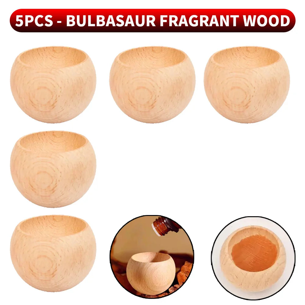 SWANS Wood Tumbler Aroma Diffuser – Car, Home & Office 1–10 Pack Wood Aroma Diffuser SWANS 5PCS