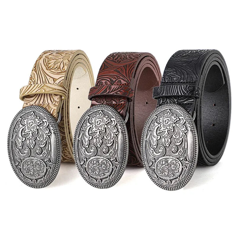 Retro Bohemian PU Belt – Punk Rock Y2K Unisex Fashion Belt Fashion Belt SWANS
