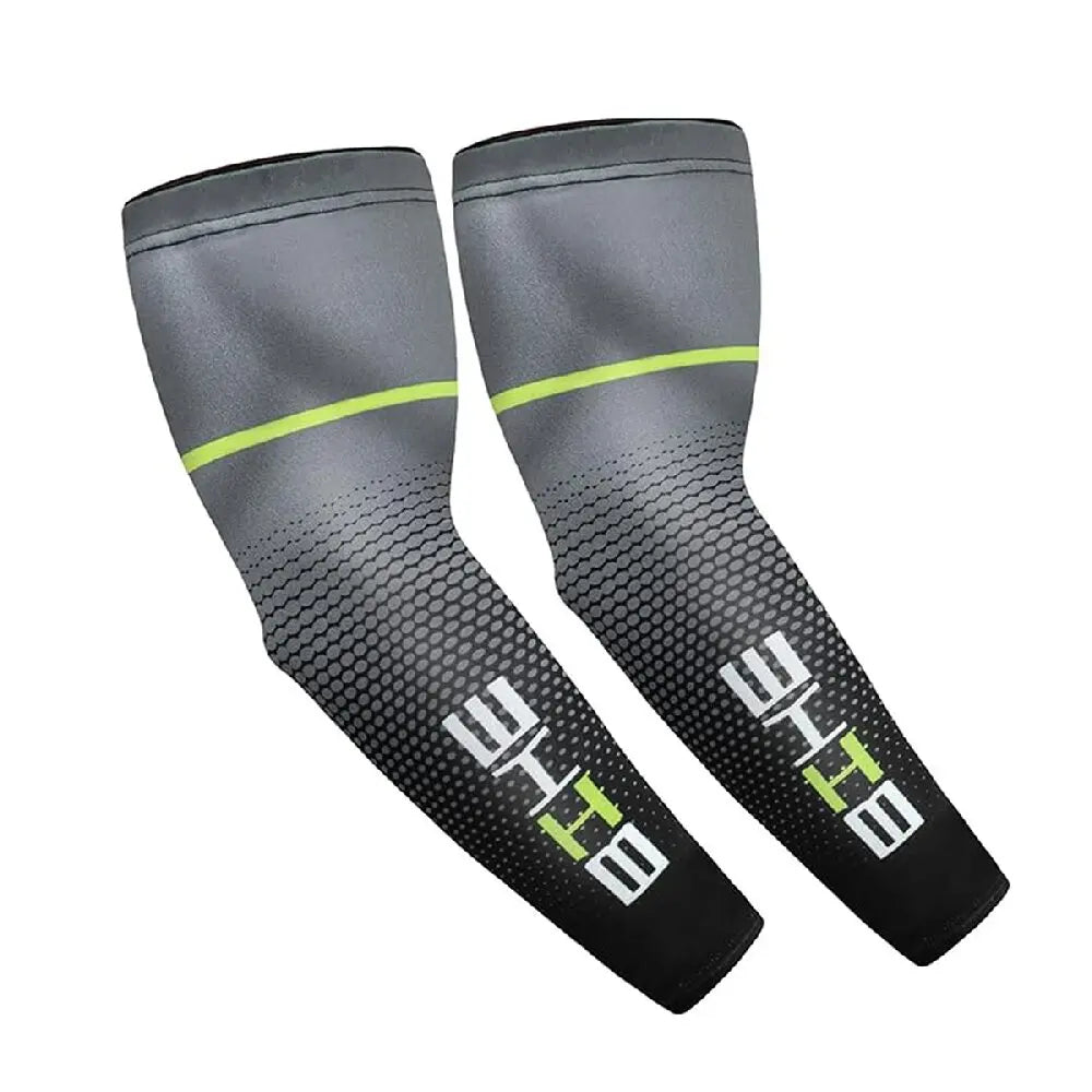 SWANS UPF 50+ Ice Silk Arm Sleeves – UV Cooling Cycling UV Arm Sleeves SWANS Black
