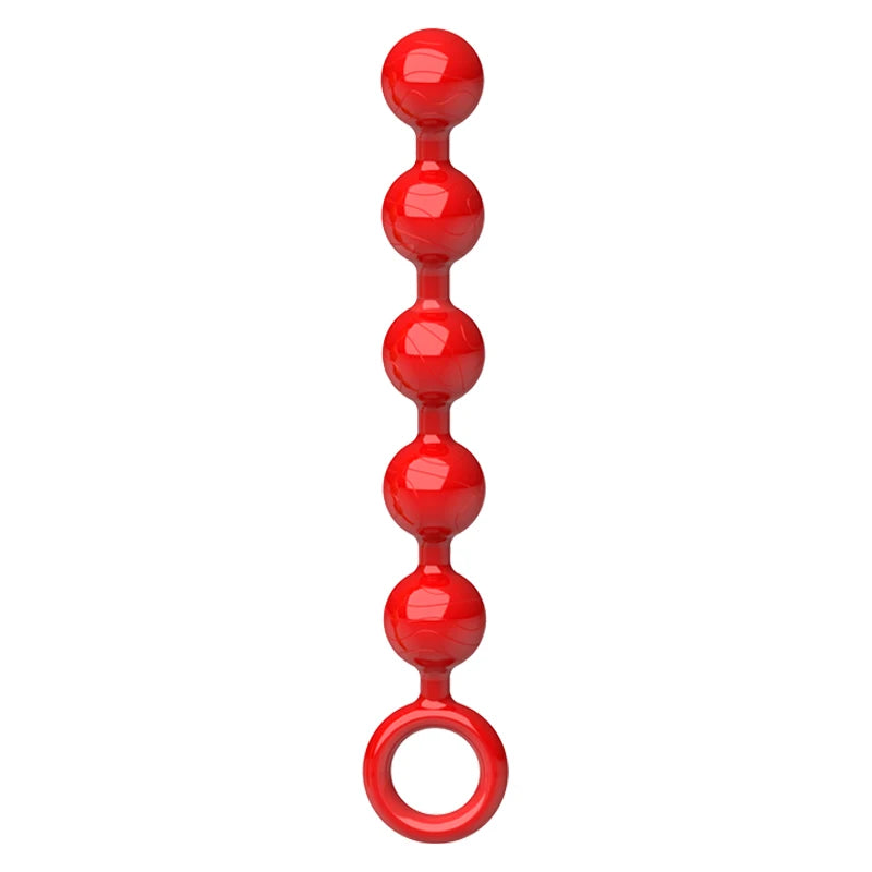28cm Anal Beads Prostate Massager – Body-Safe TPE Toy Adult Pleasure Toy SWANS