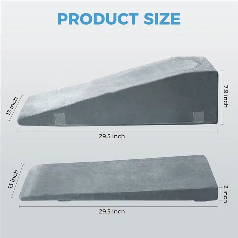 Leg Elevation Pillow – Adjustable 2-Level Foam Wedge Support Leg Wedge Pillow SWANS