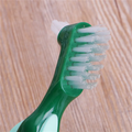 8-Pack Hard Denture Brushes – Double Sided, Multi-Layer Bristles Denture Cleaning Brush SWANS Green red