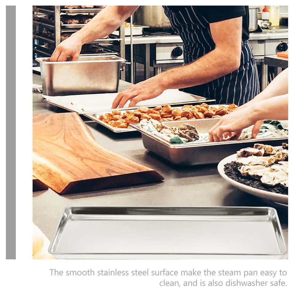WINOMO Stainless Steel Baking & Serving Tray – Multipurpose Baking Serving Tray SWANS