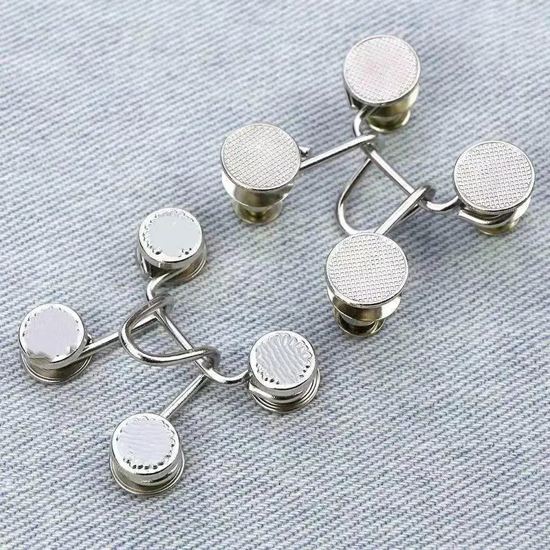 No-Sew Jeans Waist Tightener Button Pins – 2/4/8 Sets Waist Adjuster Pins SWANS