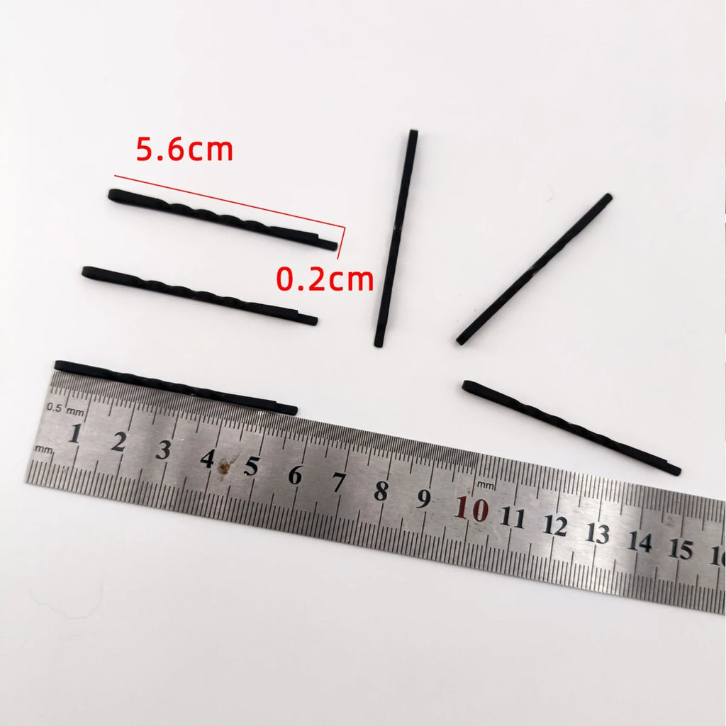 12-Pack Milk Tea Gradient Bobby Pins – Matte Alloy Hair Clips Hair Barrettes SWANS