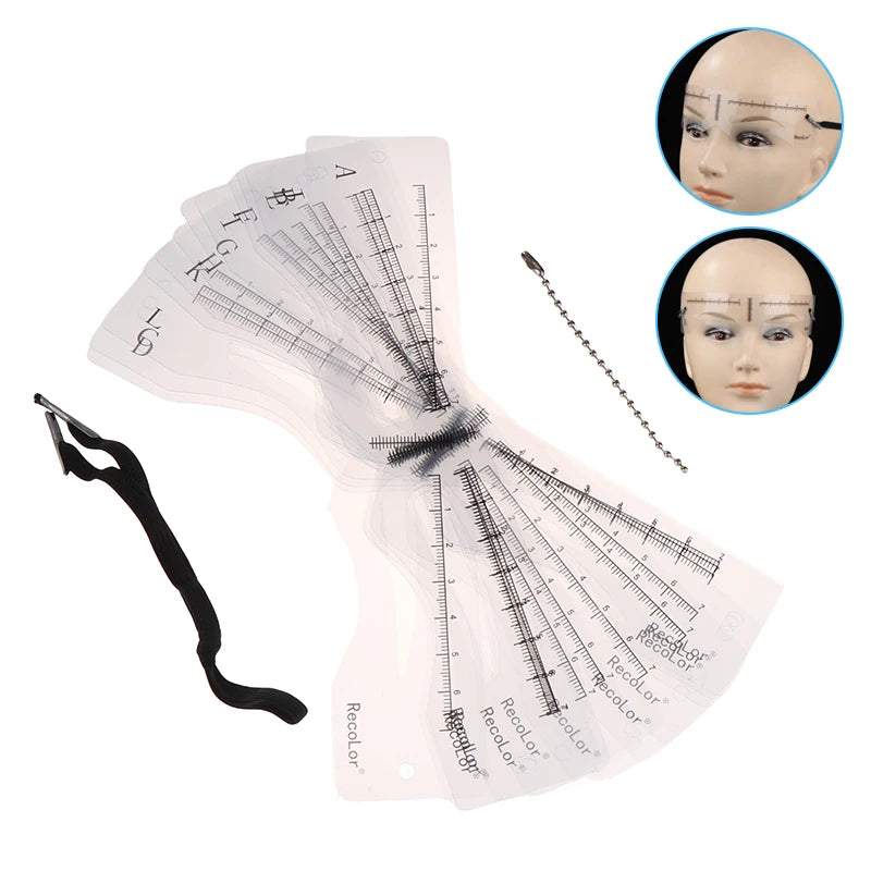 12-Pack Reusable Silicone Eyebrow Stencils – DIY Shaping Kit Eyebrow Stencil Set SWANS