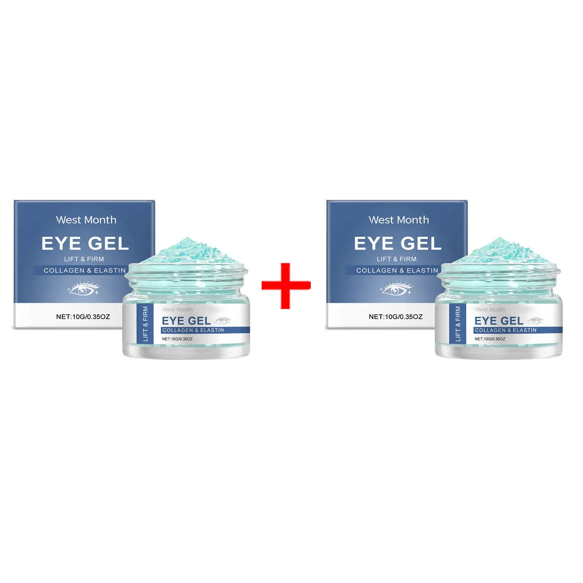 WEST MONTH Collagen Eye Gel – Firm, Brighten & Hydrate Eye Gel Cream SWANS 20g Boxed