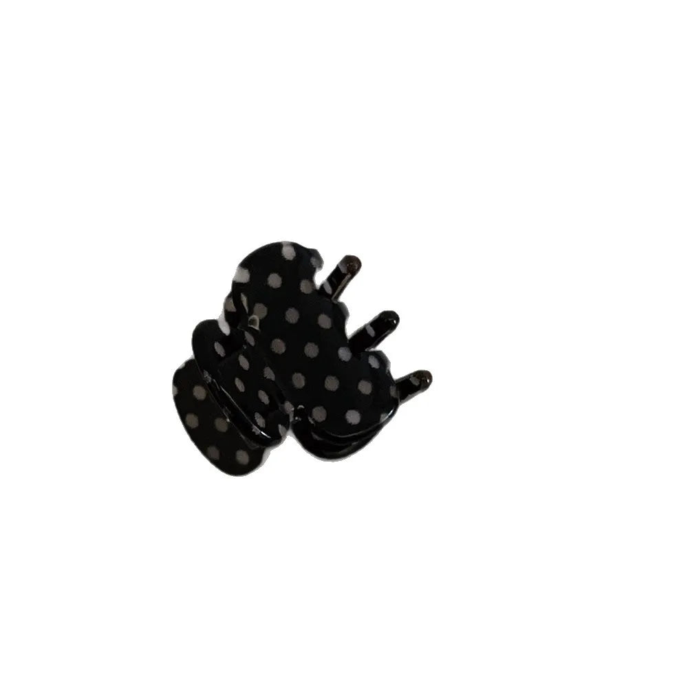 2-Pack Mini Polka Dot Hair Claw Clips – Transparent PC Hair Claw Clips SWANS