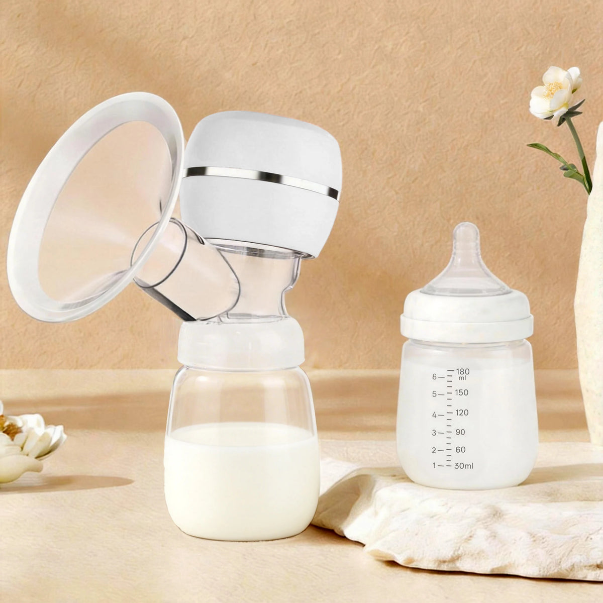 Rechargeable Wearable Electric Breast Pump – Quiet & Gentle Electric Breast Pump SWANS