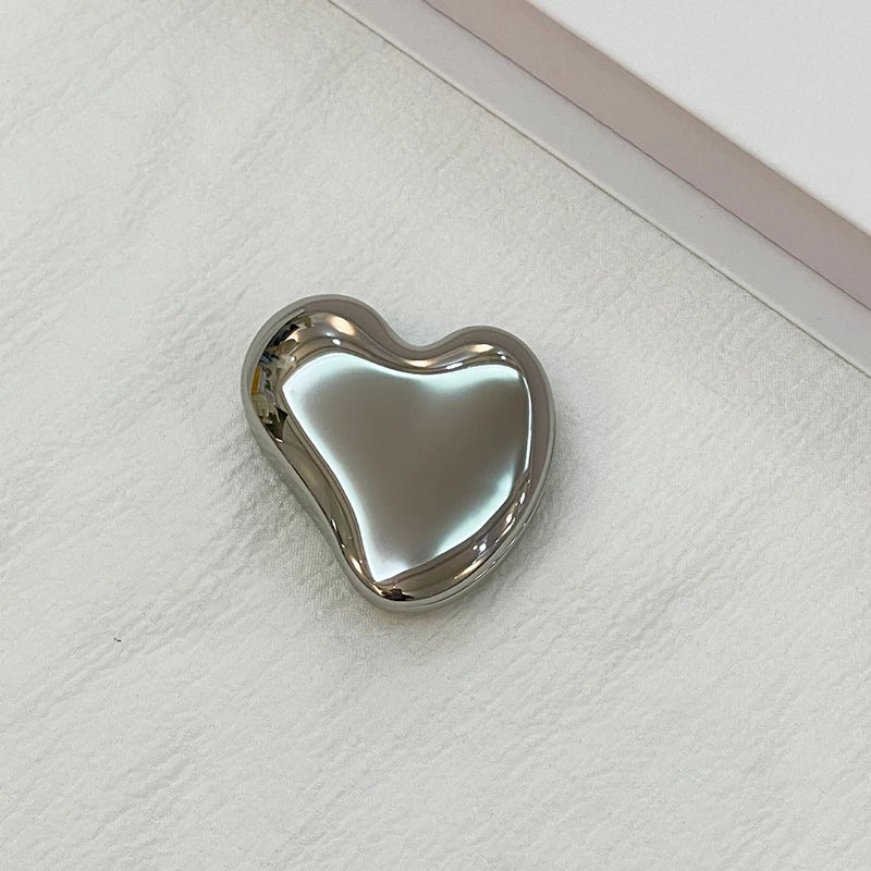 YOVIP Heart Shape Portable Makeup Mirror – Cute Handheld Handheld Makeup Mirror SWANS