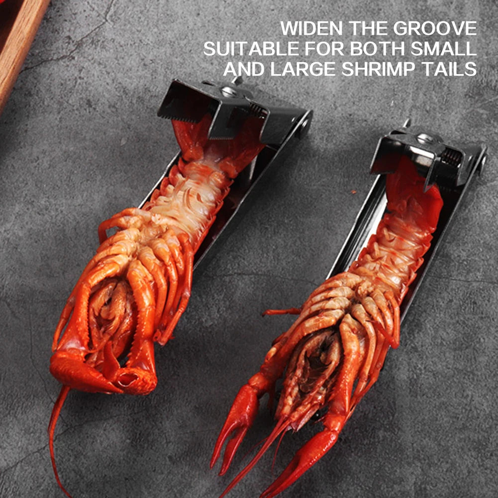 SWANS Stainless Steel Crawfish Sheller & Tail Peeler Tool Seafood Shelling Tool SWANS