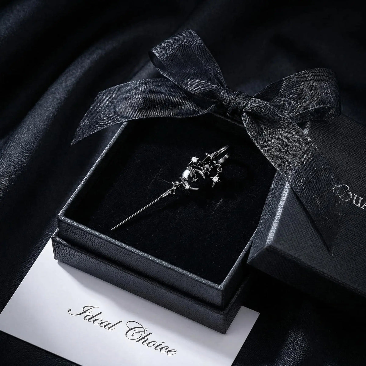 Gothic Moon Ear Hook Earrings – Celestial Alloy Jewelry Gothic Fashion Earrings SWANS
