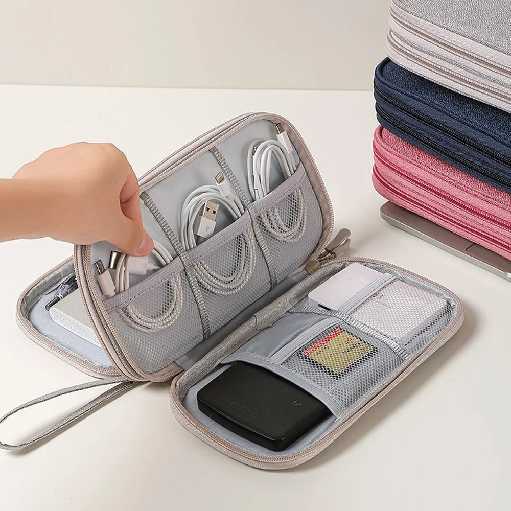 SWANS Double Layer Travel Digital Organizer Pouch Travel Organizer Pouch SWANS