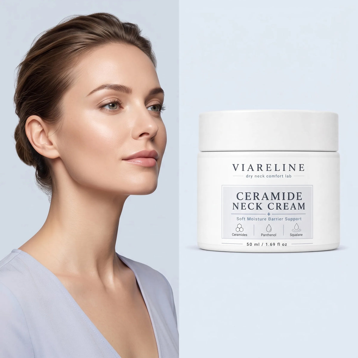 VIARELINE Firming Neck Cream – Anti-Aging Lifting & Hydrating 50g Neck Firming Cream SWANS