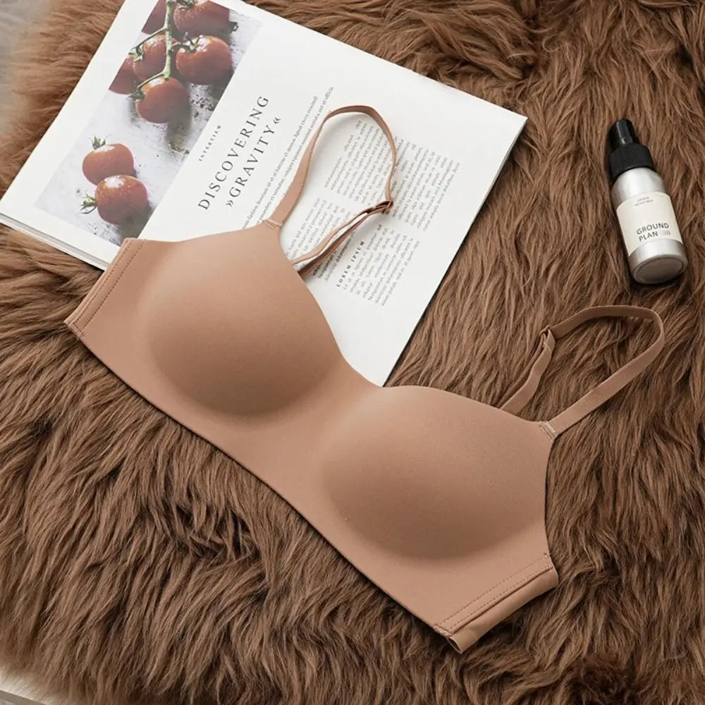 SWANS Seamless Wireless Bra – Soft Breathable Push-Up Comfort Wireless Seamless Bra SWANS brown 70A