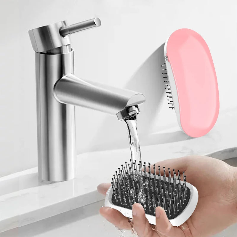 YIBER Ionic Anti-Static Hairbrush – Ball-Tip Scalp Massager Ionic Hair Brush SWANS
