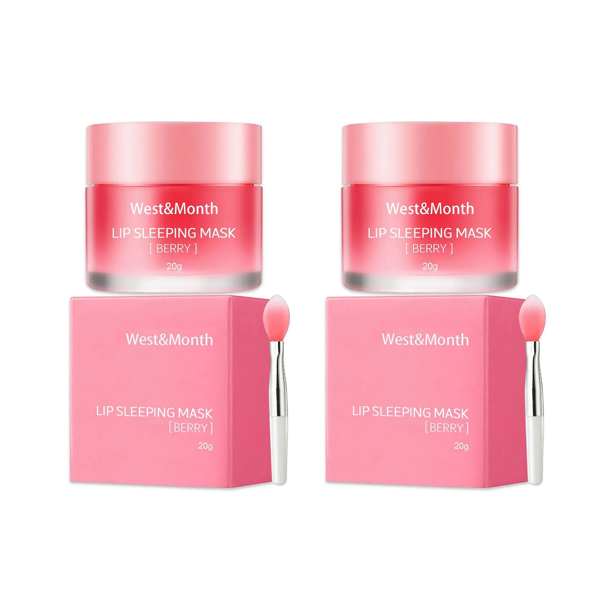 WEST MONTH Sleeping Lip Mask – Moisturizing Exfoliating Balm Sleeping Lip Mask SWANS 40g boxed