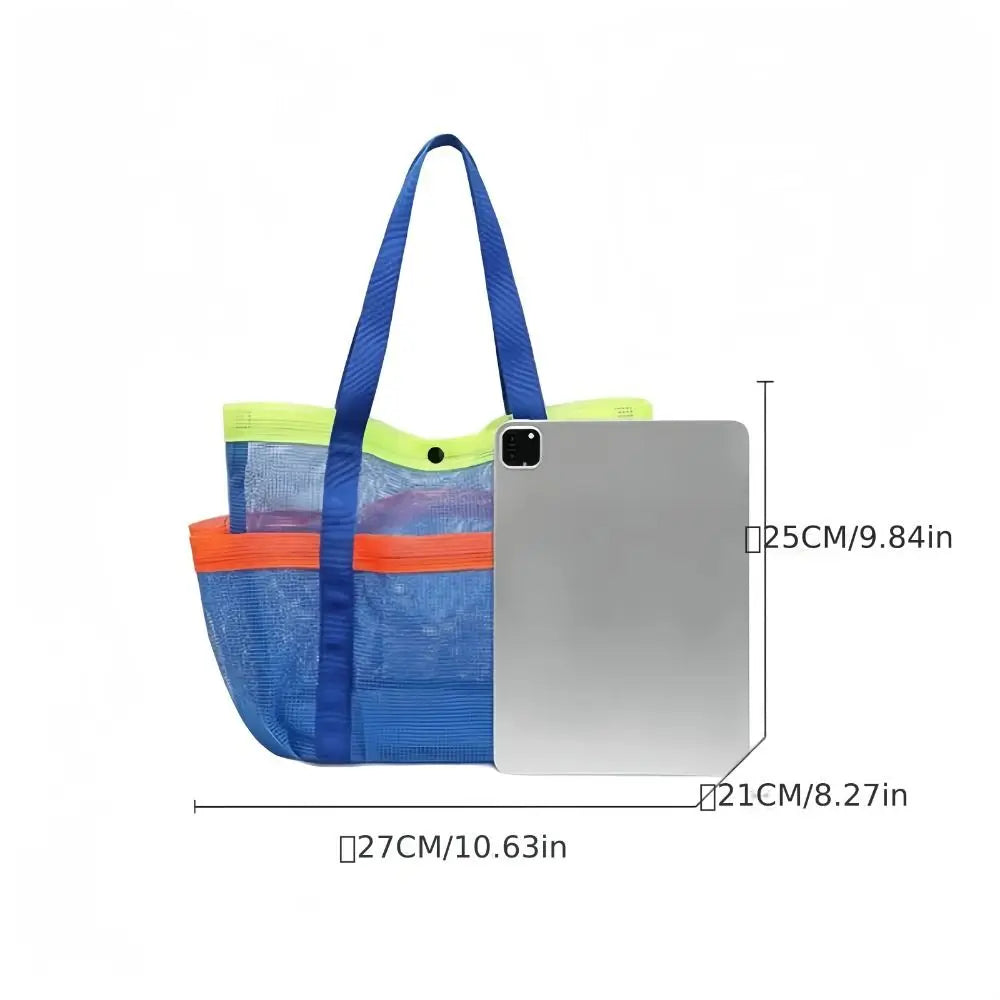 SWANS Mesh Beach Tote Bag – Foldable Quick-Dry Large Capacity Mesh Beach Tote Bag SWANS