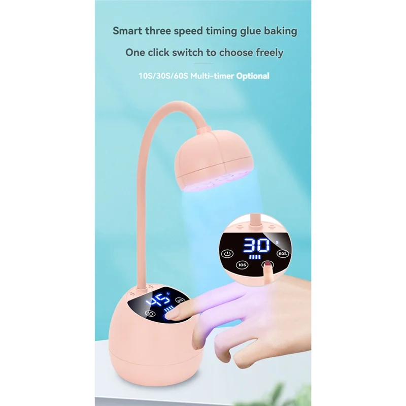 AA20-M2 Wireless UV LED Nail Lamp – Lotus Induction Nail Dryer UV LED Nail Lamp SWANS White