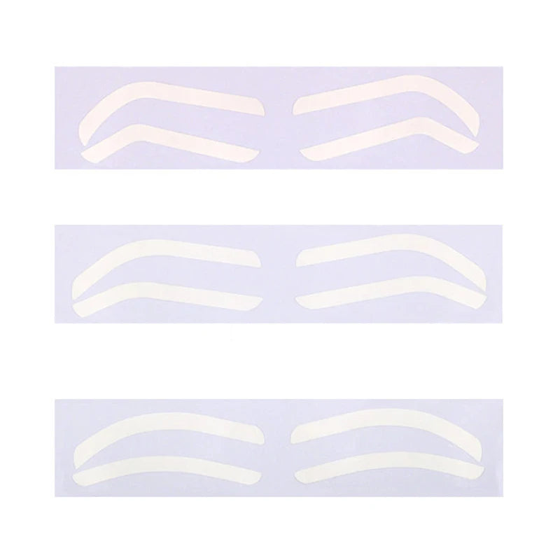 10-Pair Eyebrow Stencil Stickers – Microblading Brow Shape Eyebrow Stencil Stickers SWANS