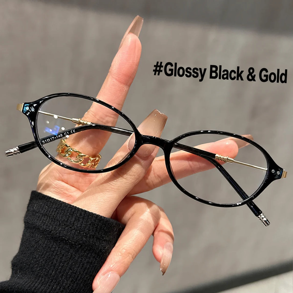 TR90 Retro Oval Blue Light Blocking Eyeglass Frames | 10g Eyeglass Frames SWANS F