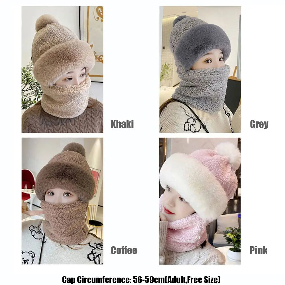SWANS Winter Windproof Beanie & Neck Warmer Scarf Set Winter Beanie Hat Set SWANS
