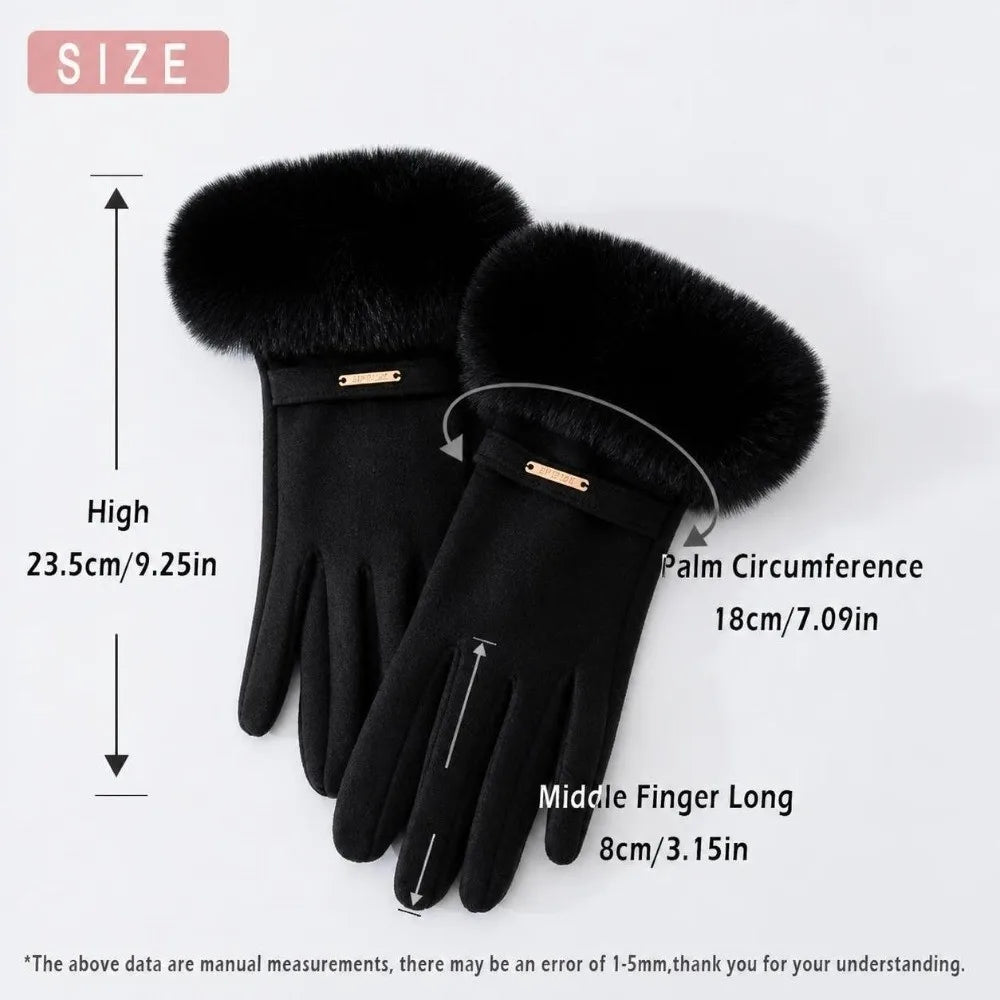 Fleece Lined Touchscreen Winter Gloves – Windproof & Warm Winter Touchscreen Gloves SWANS