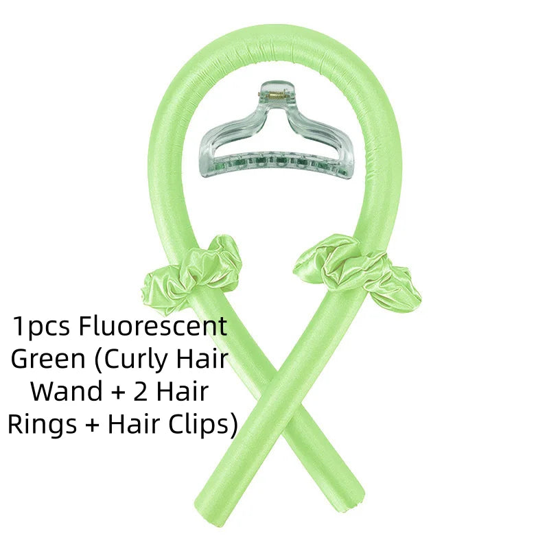Foam No-Heat Sleeping Hair Curlers – Big Wave Styler 1/3/5pc Hair Curl Styler SWANS 1pcs fluorescent