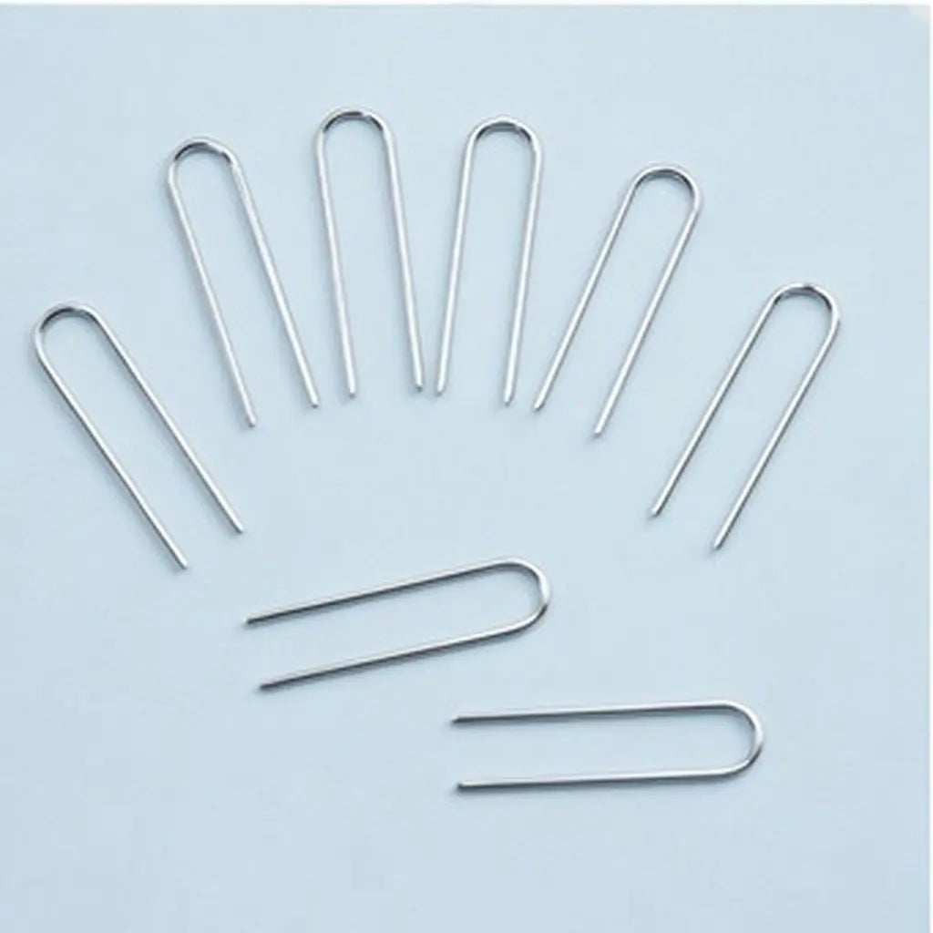 100-Pack Stainless Steel U-Pins for Ceramic, Quilting & Crafts Craft U-Pins SWANS