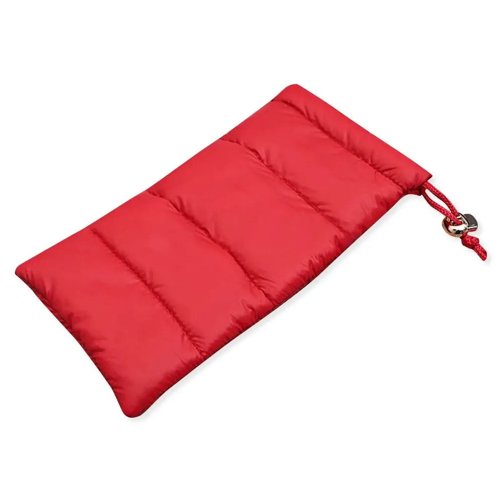 Soft Cotton Drawstring Glasses Case – Unisex Eyewear Pouch Eyewear Storage Case SWANS Red