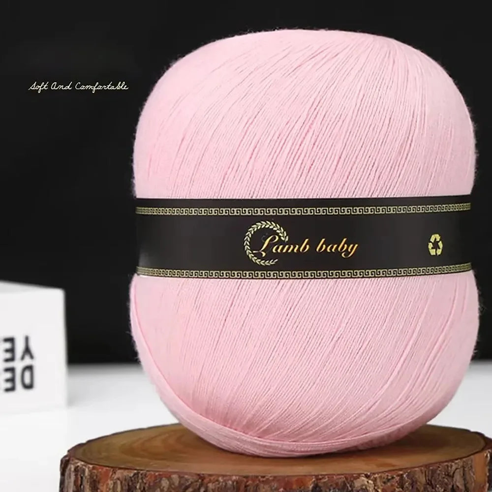 Silk Cotton Lace Yarn – Thin Crochet & Knitting Yarn for Shawls Lace Knitting Yarn SWANS PINK