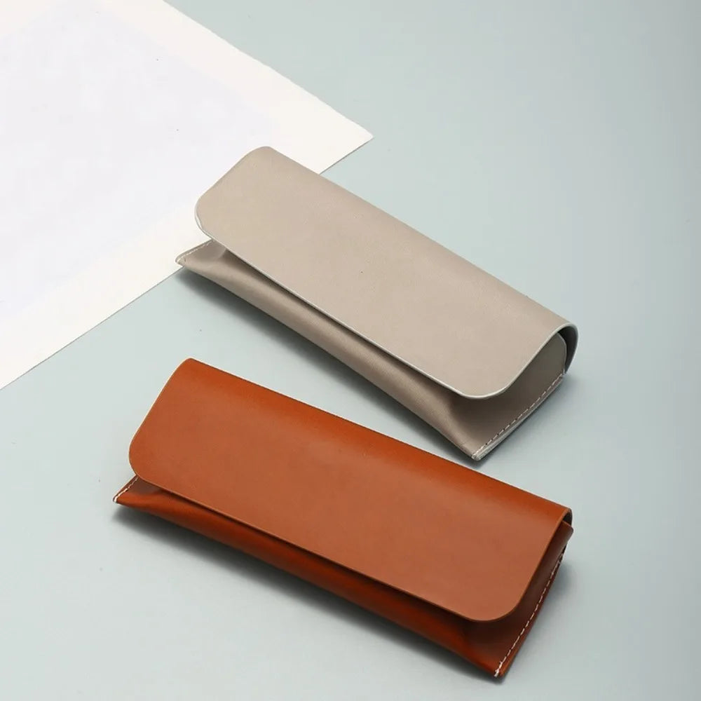PU Leather Hard Shell Glasses Case – Unisex Protective Box Eyeglasses Case SWANS