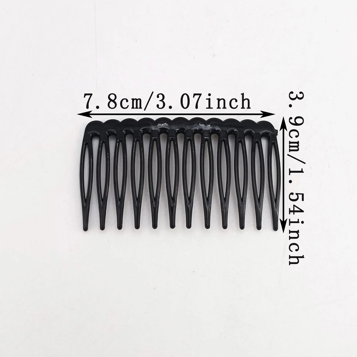 Vintage French Hair Combs 5/20 Pack – 12 Teeth Plastic Hairpins Decorative Hair Combs SWANS