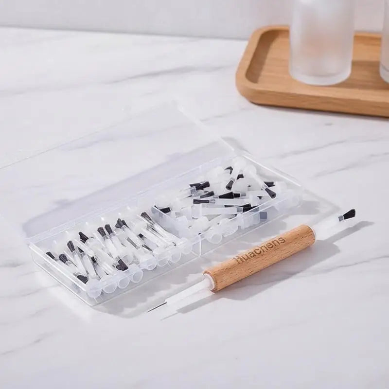 Disposable Dip Powder & Nail Polish Replacement Brush Set Nail Art Brushes SWANS