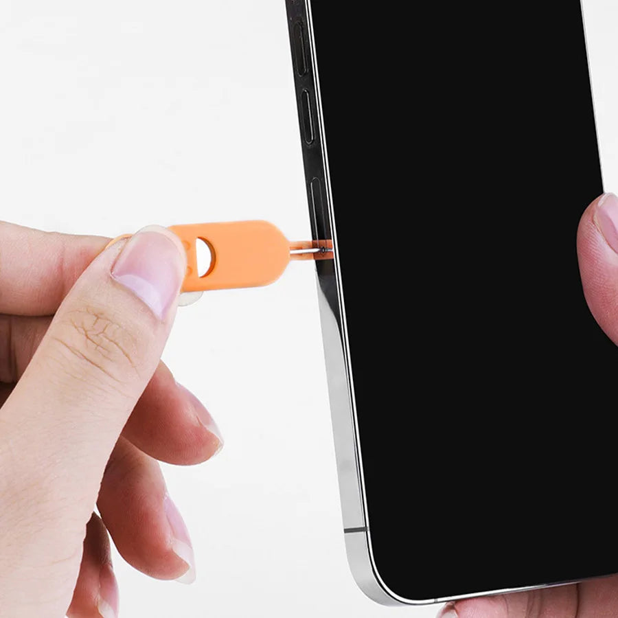 2-in-1 SIM Card Ejector Pin & Anti-Lost SIM Card Holder Case SIM Card Tool SWANS