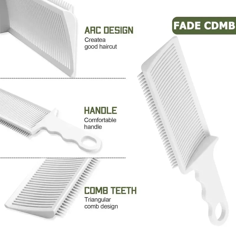 SWANS Flat Top Barber Clipper Comb – Men's Hair Cutting Tool Barber Clipper Comb SWANS