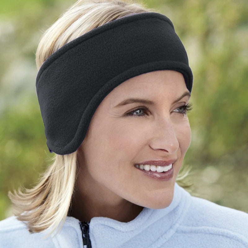 Polar Fleece Ear Headband – Unisex Winter Sport Warmer Sport Ear Headband SWANS