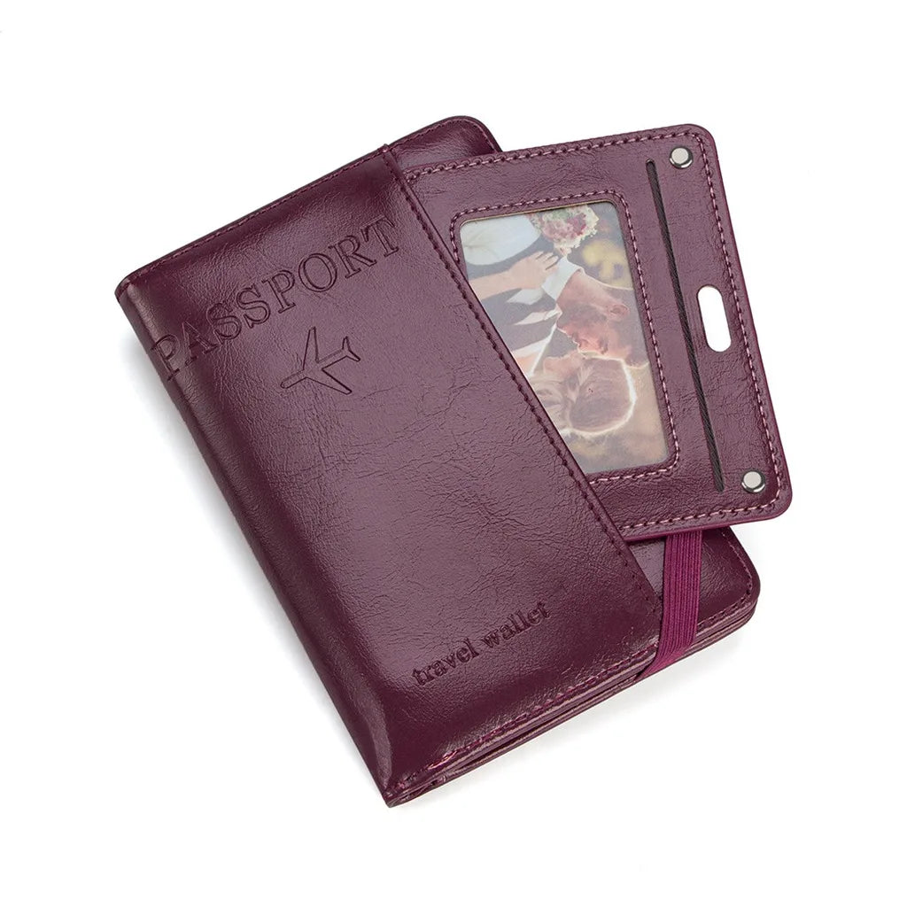 RFID Blocking Passport Holder – Compact Travel Wallet Passport Travel Wallet SWANS