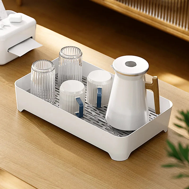 Double Layer Drip Tray – Plastic Drain Rack for Cups & Fruit Dish Drain Rack SWANS