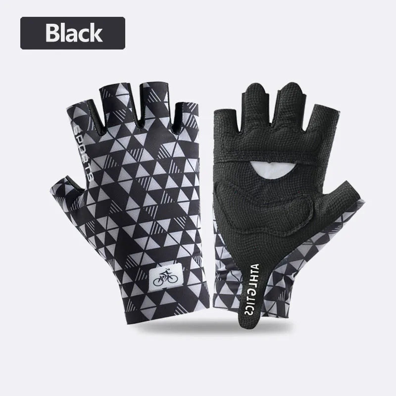 SWANS Half Finger Cycling & Gym Gloves | Unisex Anti-Slip Cycling & Gym Gloves SWANS Black XL