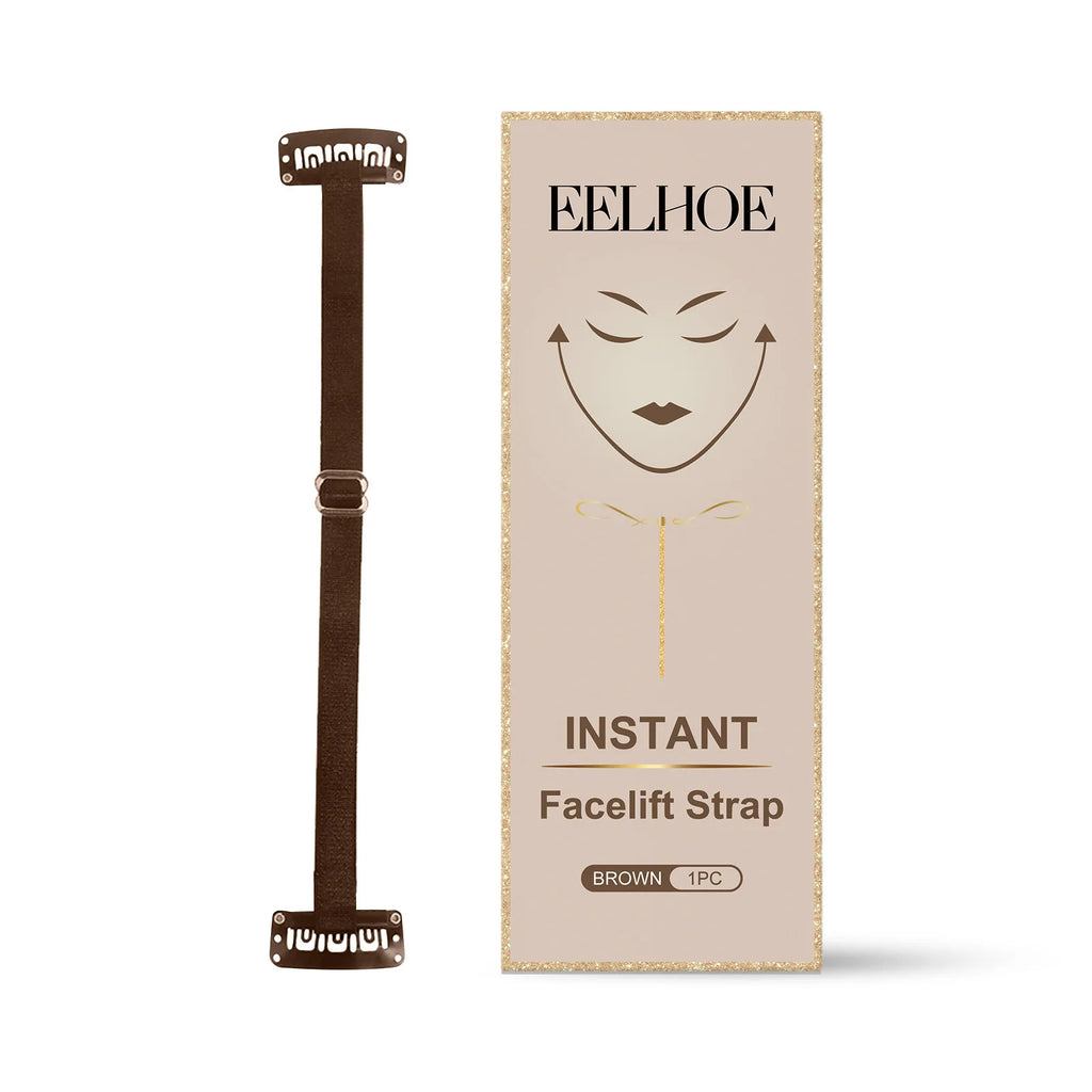 Eelhoe Invisible Face Lift Tape – Elastic Contouring Strap Face Lift Tape SWANS Brown