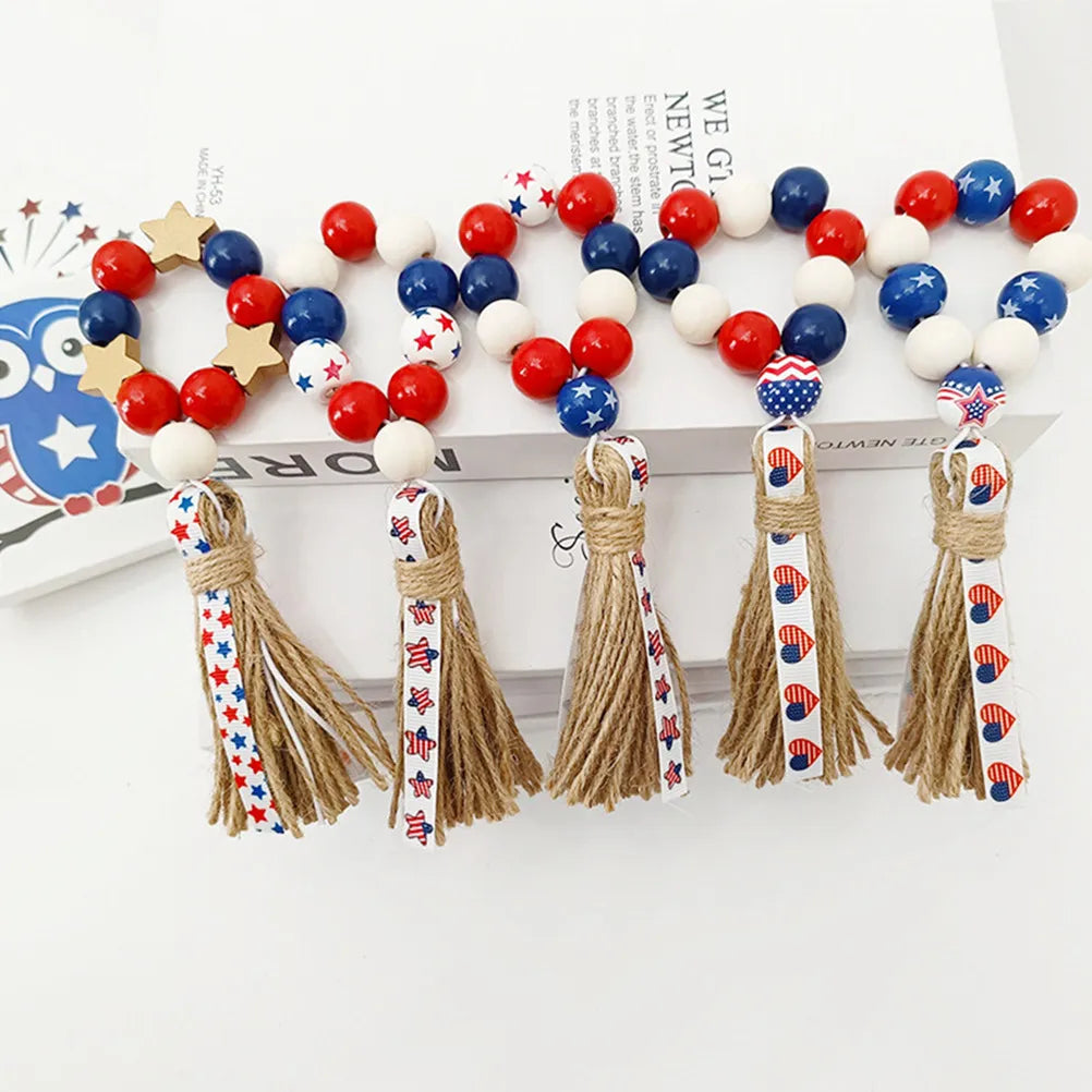 5-Pack Wooden Bead Napkin Rings – Party & Table Decor Napkin Rings SWANS