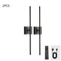 360° Rotatable Rechargeable LED Wall Sconce | Dimmable LED Wall Sconce SWANS 2pcs Square black