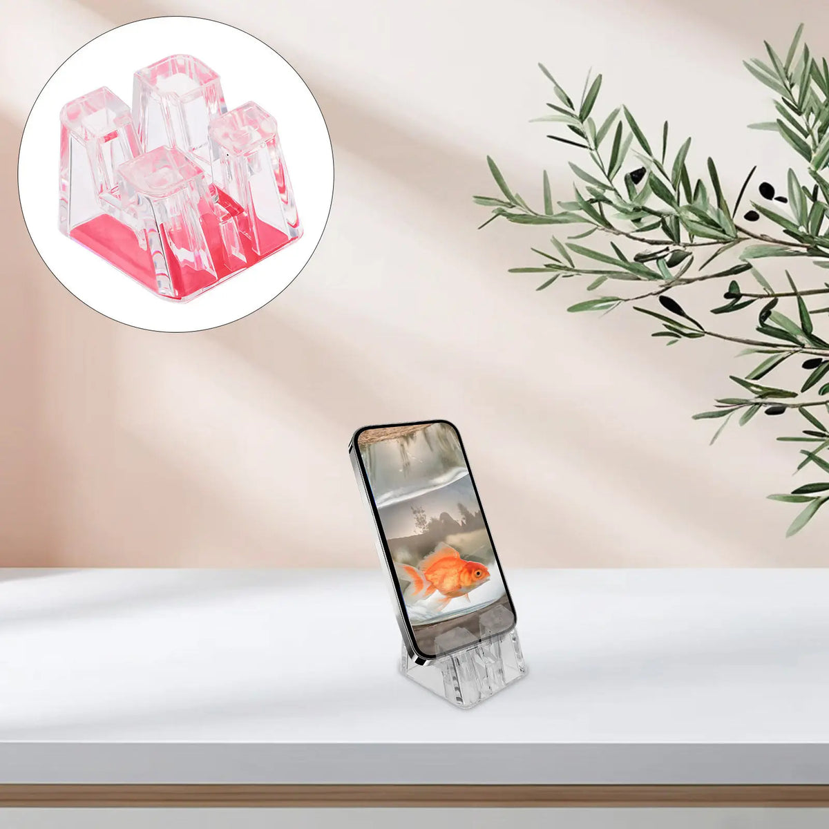 Clear Acrylic Smartphone Display Stand – Desktop Phone Holder Phone Display Stand SWANS Default Title